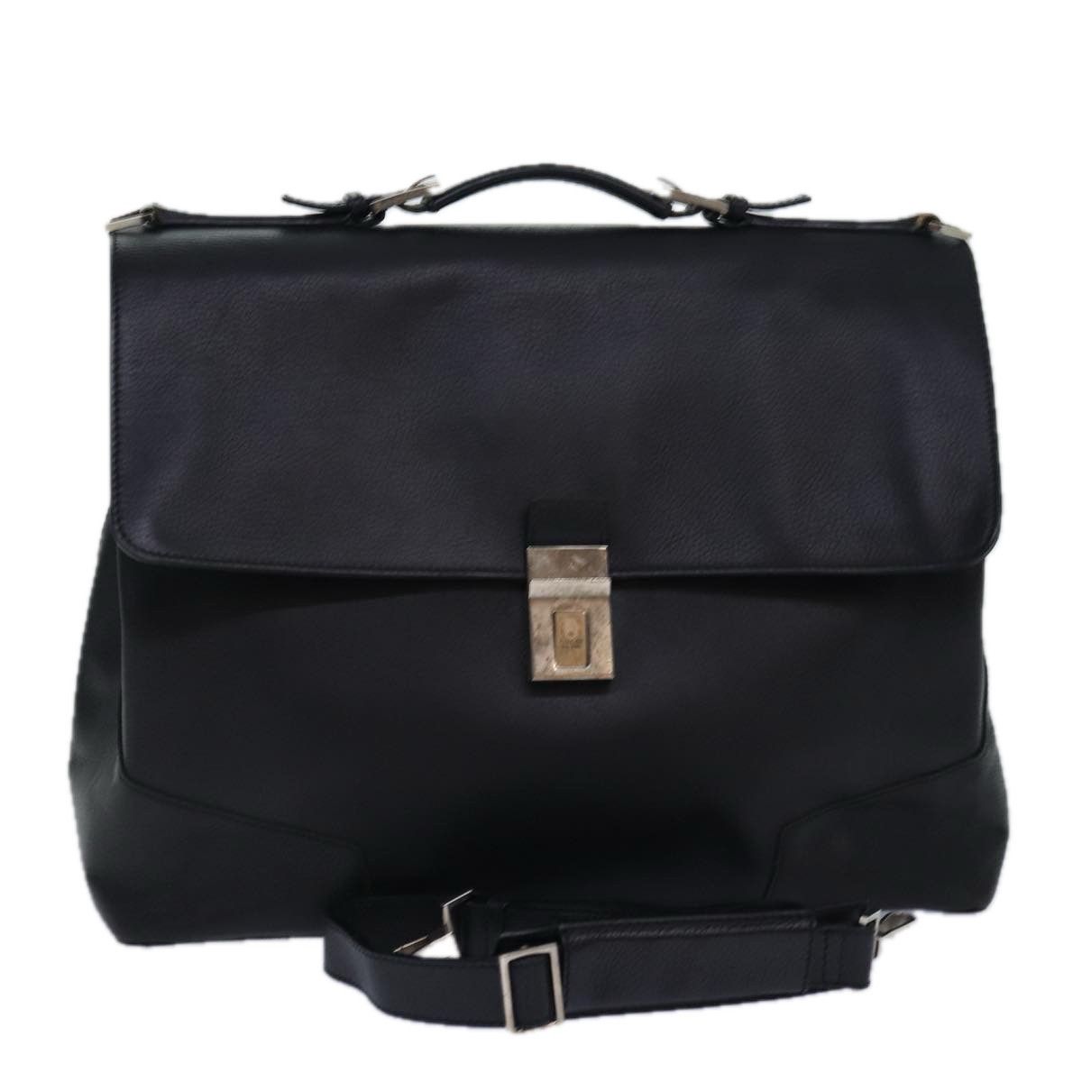Gucci Black Leather Briefcase Bag (Pre-Owned) Size ONE SIZE - 19 Thumbnail