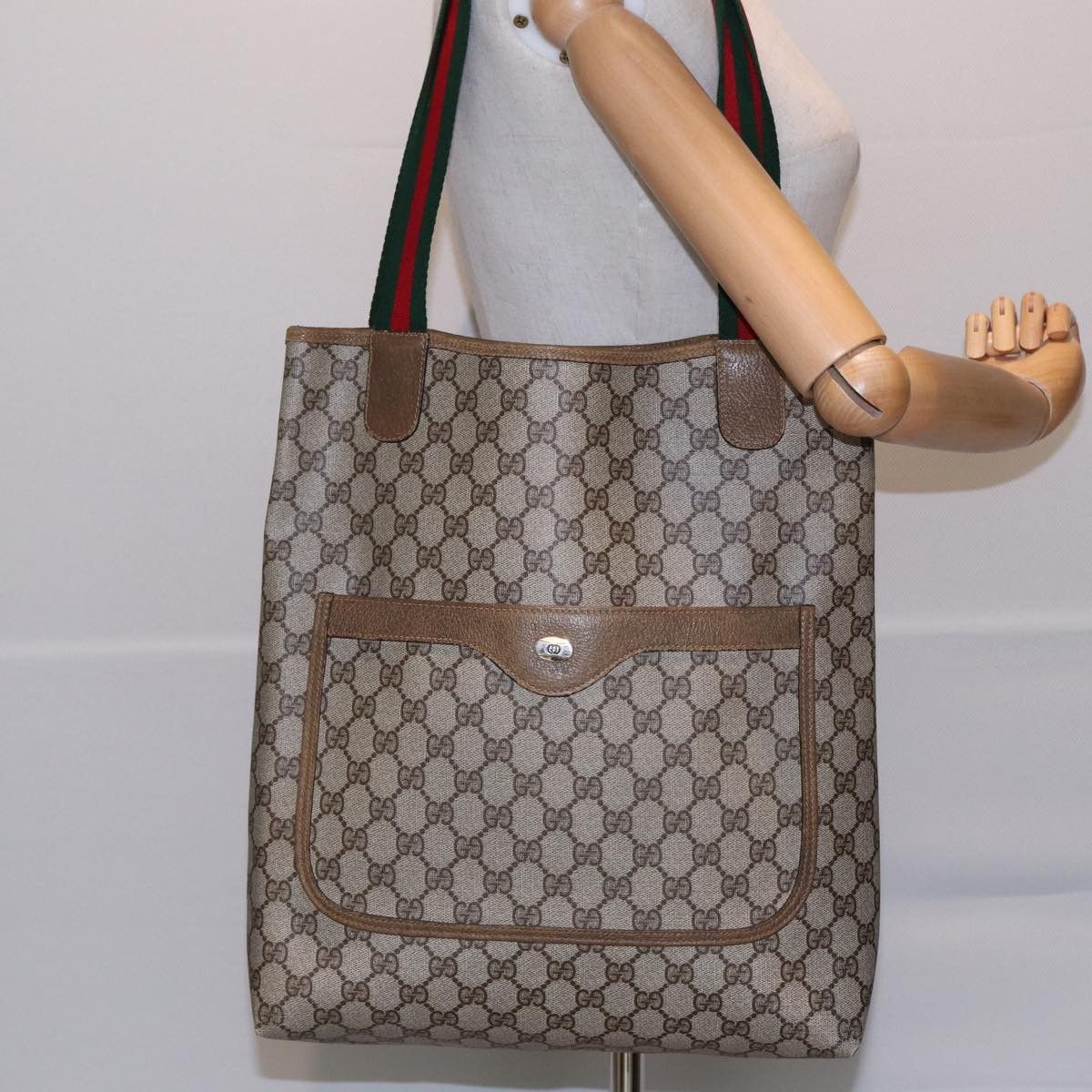 Gucci Ophidia Beige Canvas Tote Bag (Pre-Owned) Size ONE SIZE - 7 Thumbnail