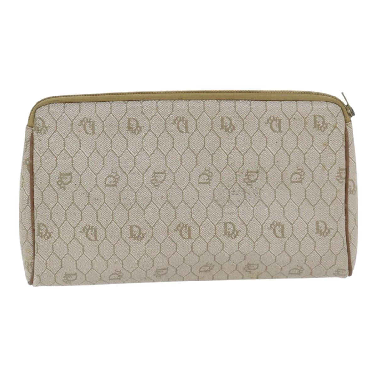 Dior Honeycomb Beige Canvas Clutch Bag (Pre-Owned) Size ONE SIZE - 2 Thumbnail