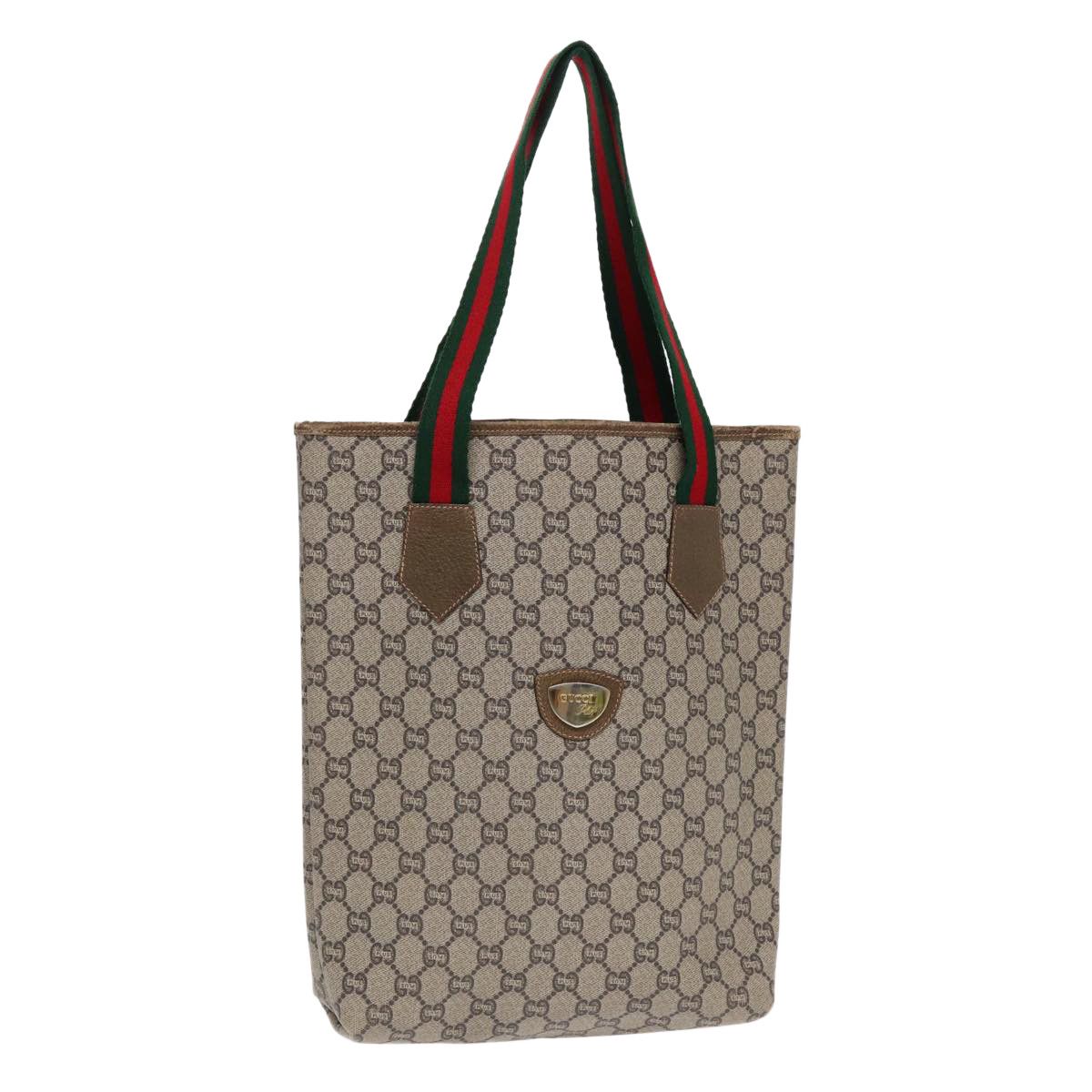 Gucci Gg Canvas Beige Canvas Tote Bag (Pre-Owned) Size ONE SIZE - 13 Thumbnail