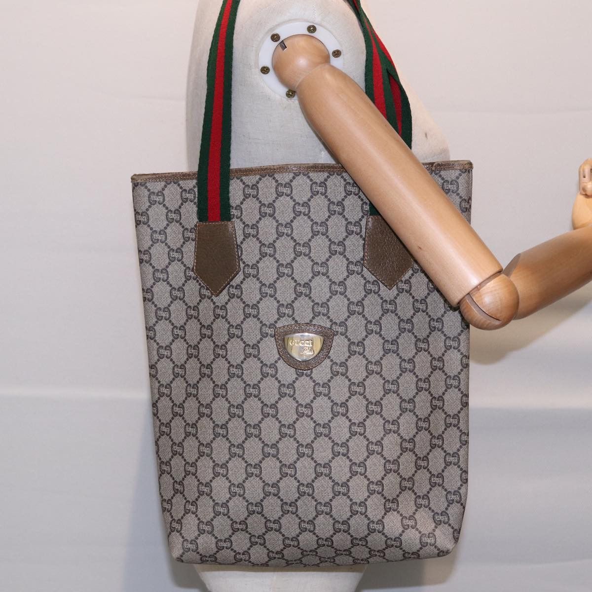 Gucci Gg Canvas Beige Canvas Tote Bag (Pre-Owned) Size ONE SIZE - 11 Thumbnail