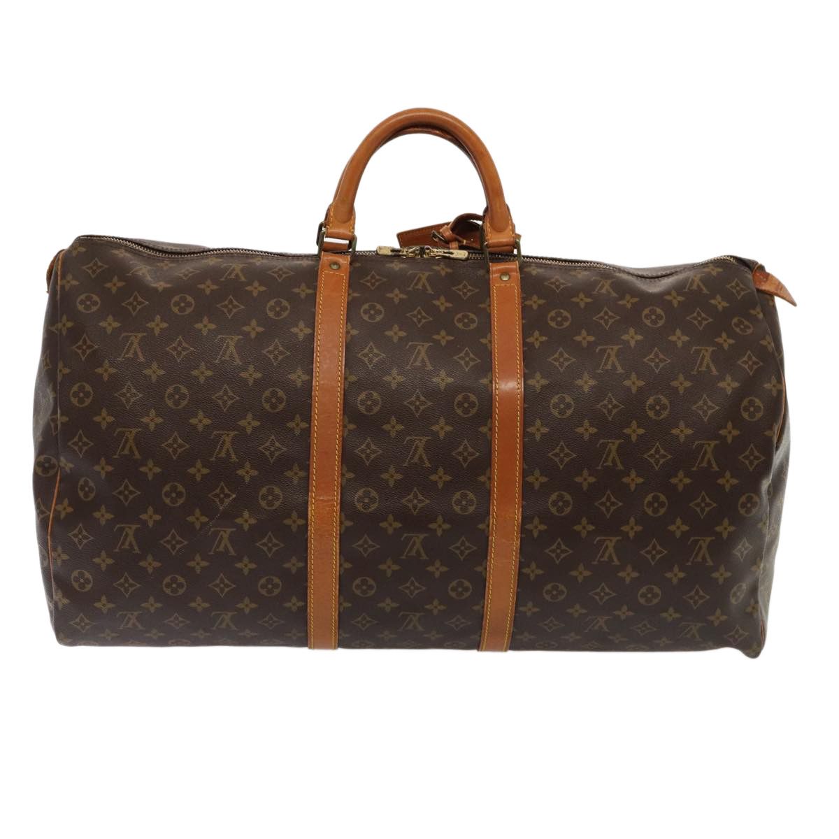 Louis Vuitton Keepall 60 Brown Canvas Travel Bag (Pre-Owned) Size ONE SIZE - 2 Thumbnail