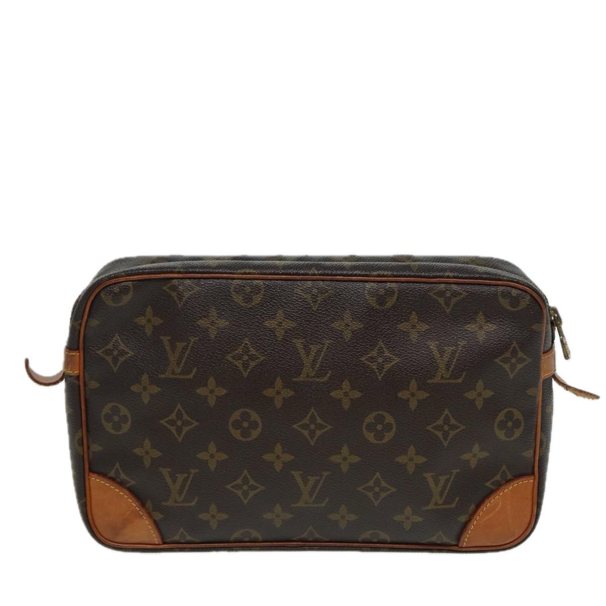 Louis Vuitton Compiègne Brown Canvas Clutch Bag (Pre-Owned) Size ONE SIZE - 2 Thumbnail