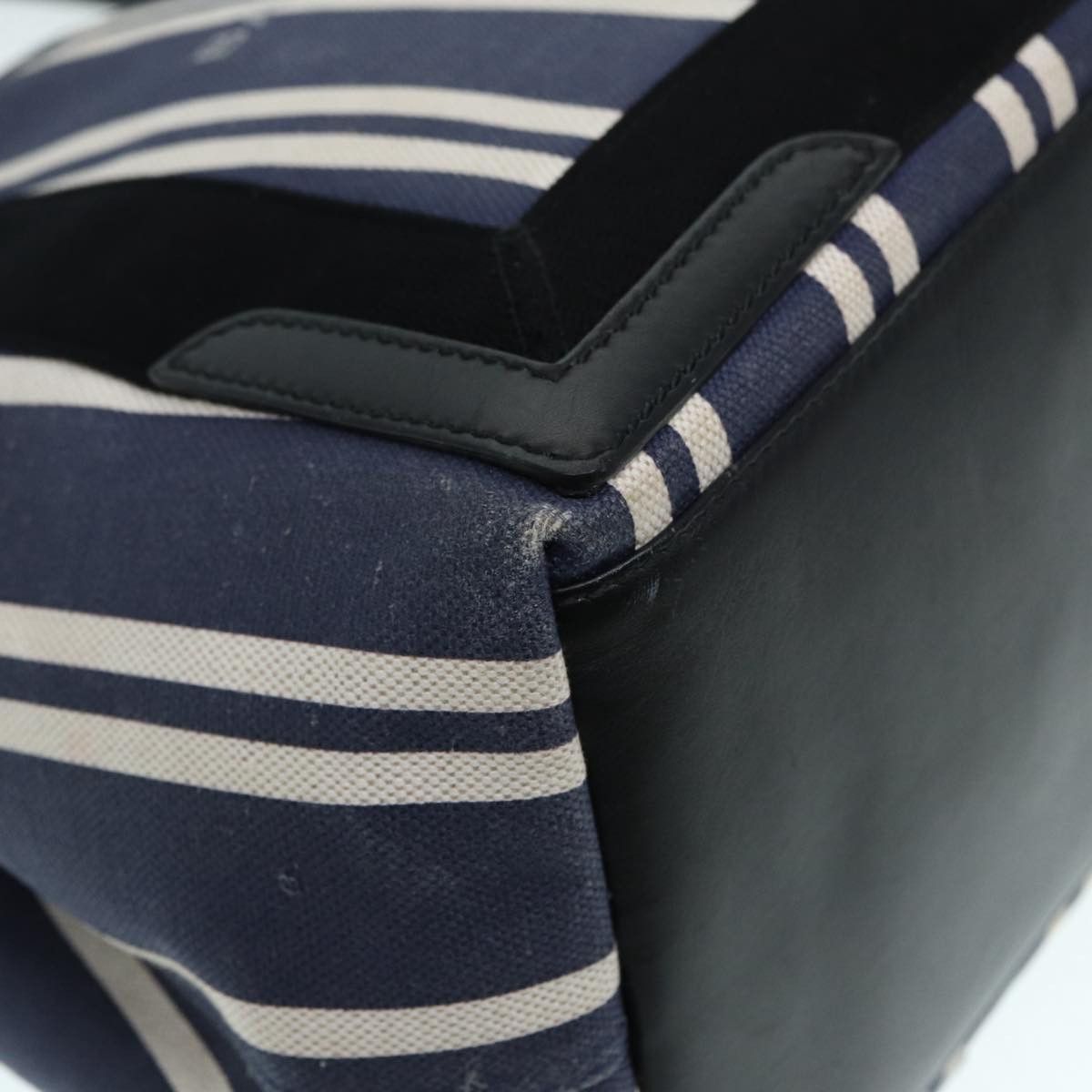 Balenciaga Navy Cabas Blue Canvas Handbag (Pre-Owned) Size ONE SIZE - 13 Thumbnail