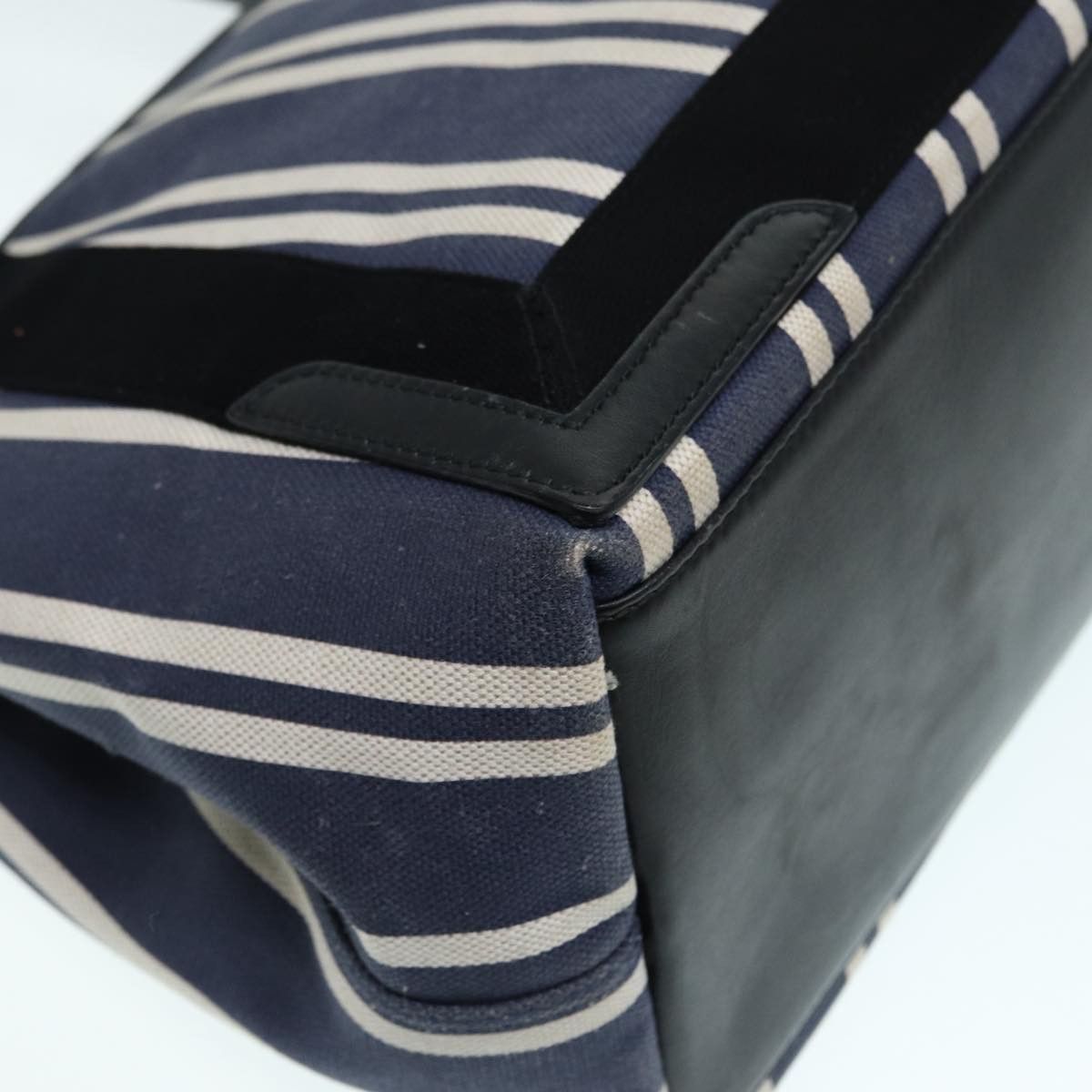 Balenciaga Navy Cabas Blue Canvas Handbag (Pre-Owned) Size ONE SIZE - 15 Thumbnail