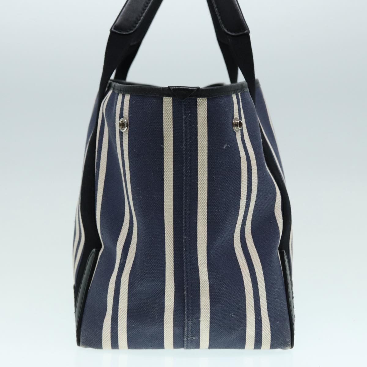 Balenciaga Navy Cabas Blue Canvas Handbag (Pre-Owned) Size ONE SIZE - 10 Thumbnail