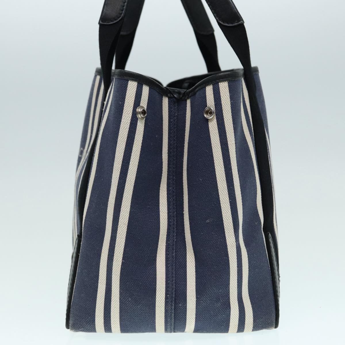 Balenciaga Navy Cabas Blue Canvas Handbag (Pre-Owned) Size ONE SIZE - 9 Thumbnail