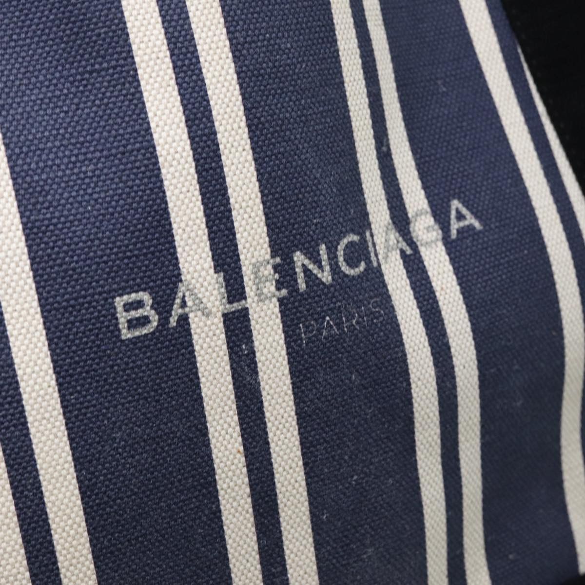 Balenciaga Navy Cabas Blue Canvas Handbag (Pre-Owned) Size ONE SIZE - 17 Thumbnail