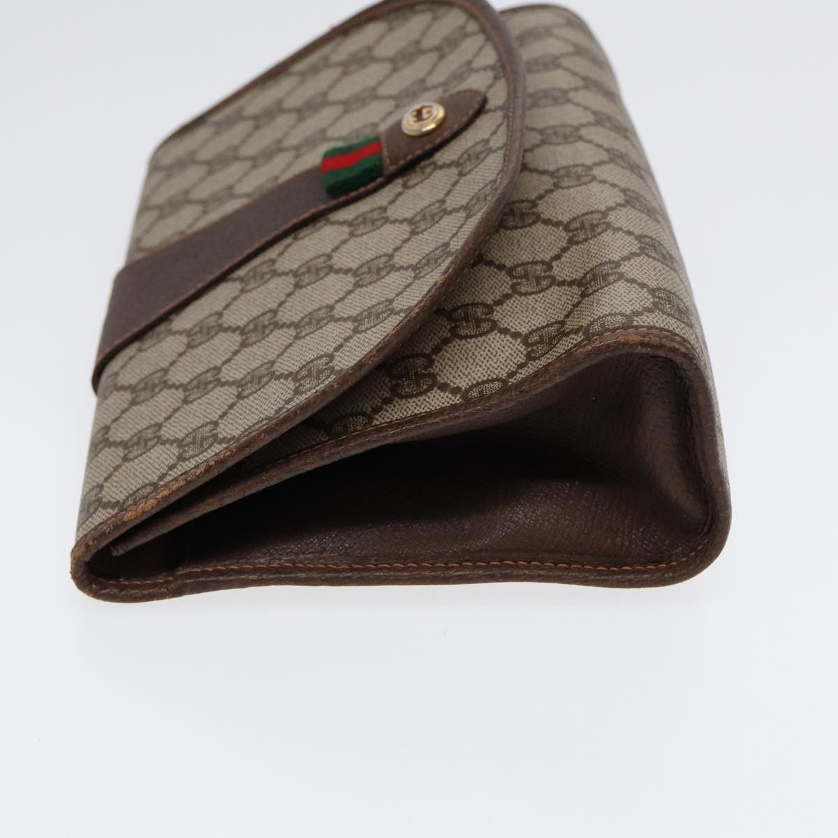 Gucci Sherry Brown Canvas Clutch Bag (Pre-Owned) Size ONE SIZE - 11 Thumbnail