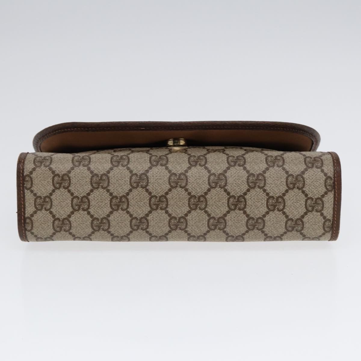 Gucci Sherry Brown Canvas Clutch Bag (Pre-Owned) Size ONE SIZE - 3 Thumbnail