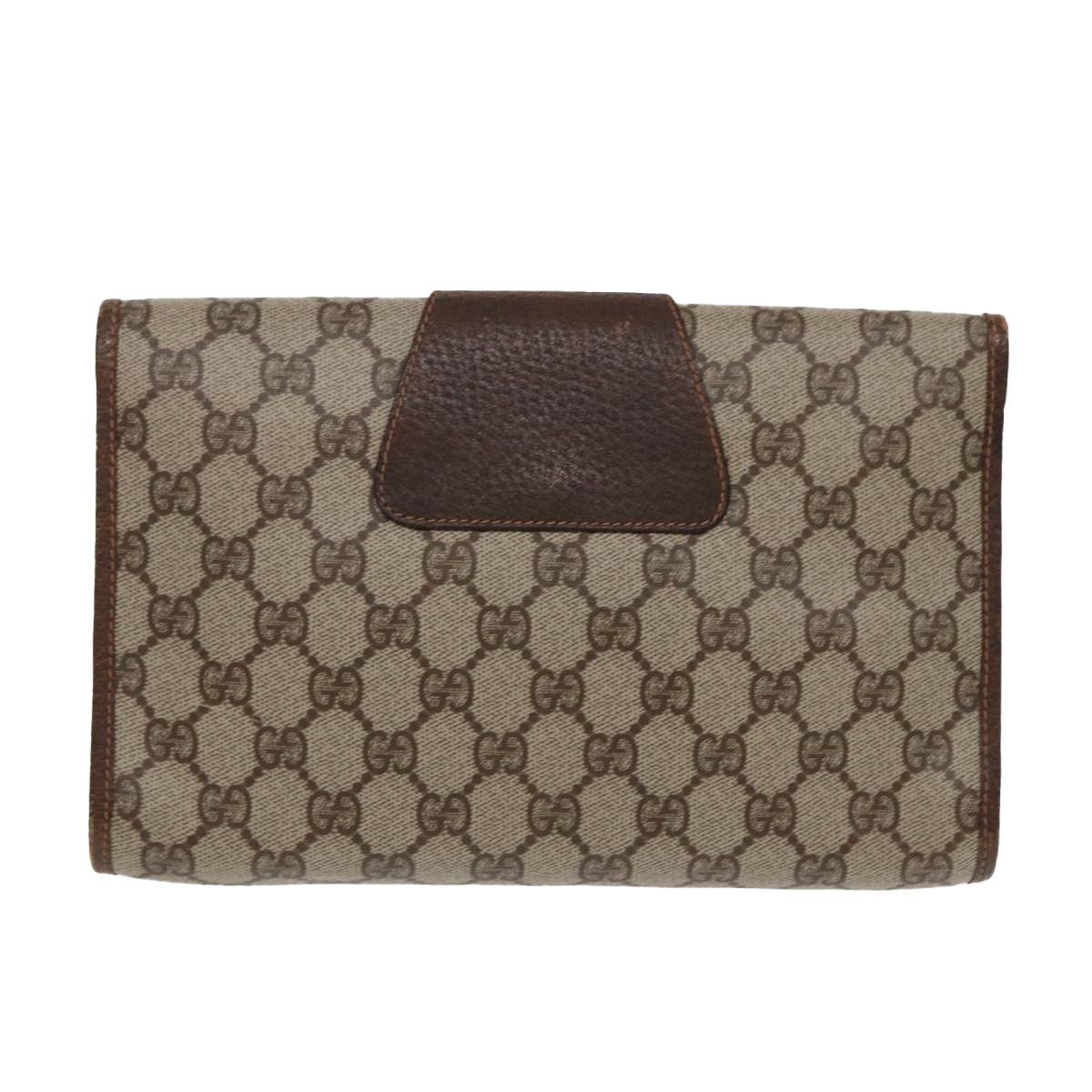 Gucci Sherry Brown Canvas Clutch Bag (Pre-Owned) Size ONE SIZE - 2 Thumbnail