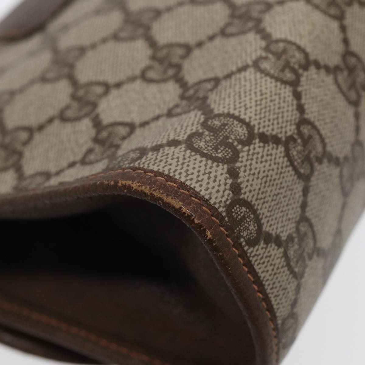 Gucci Sherry Brown Canvas Clutch Bag (Pre-Owned) Size ONE SIZE - 8 Thumbnail