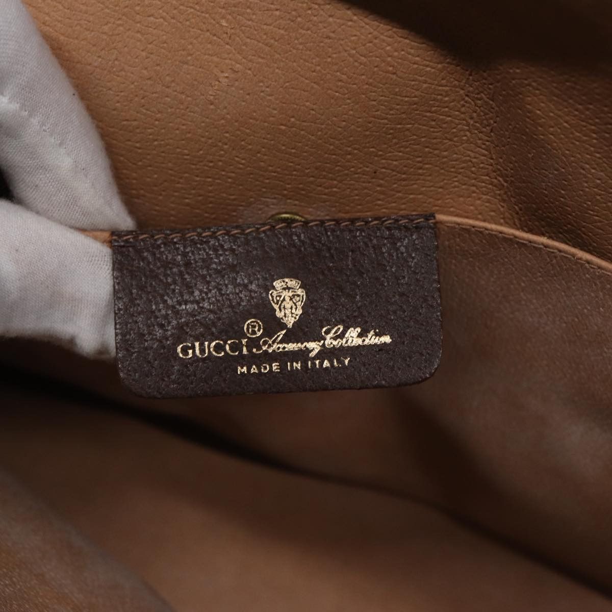 Gucci Sherry Brown Canvas Clutch Bag (Pre-Owned) Size ONE SIZE - 7 Thumbnail