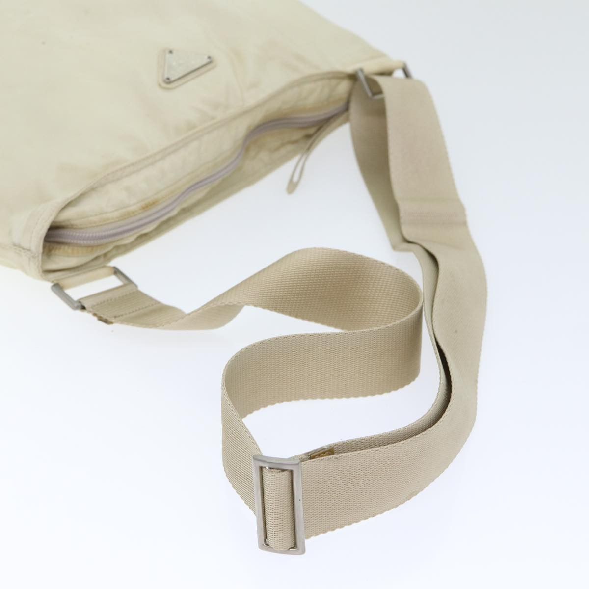 Prada Tessuto White Synthetic Shoulder Bag (Pre-Owned) Size ONE SIZE - 7 Thumbnail