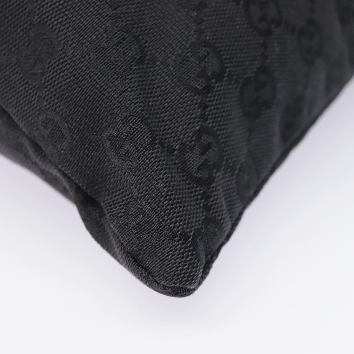 Gucci Drawstring Black Canvas Clutch Bag (Pre-Owned) Size ONE SIZE - 10 Thumbnail