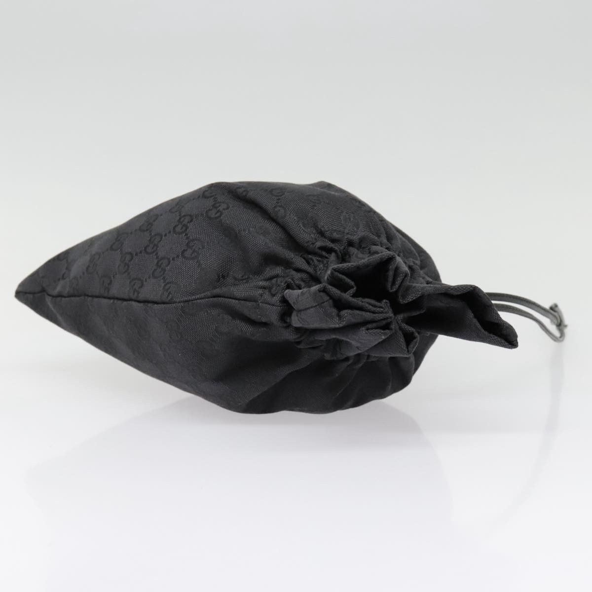 Gucci Drawstring Black Canvas Clutch Bag (Pre-Owned) Size ONE SIZE - 6 Thumbnail