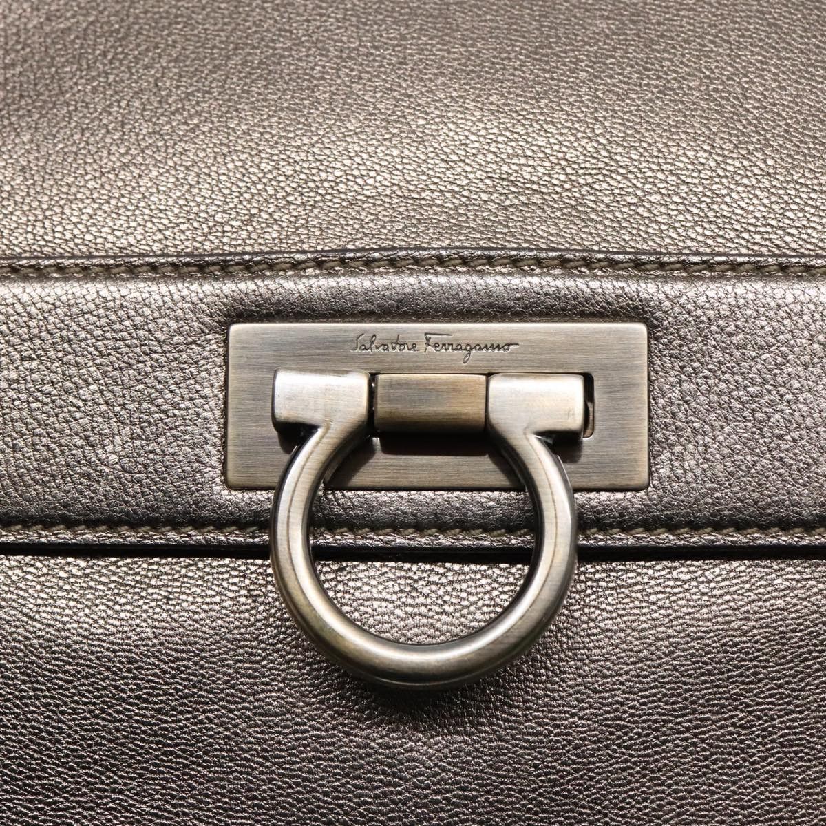 Salvatore Ferragamo Sofia Silver Leather Handbag (Pre-Owned) Size ONE SIZE - 20 Thumbnail