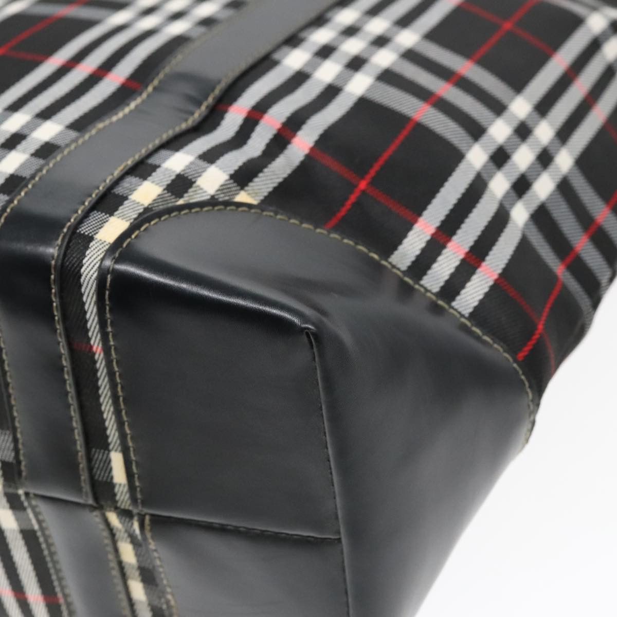 Burberry Nova Check Black Canvas Shoulder Bag (Pre-Owned) Size ONE SIZE - 7 Thumbnail
