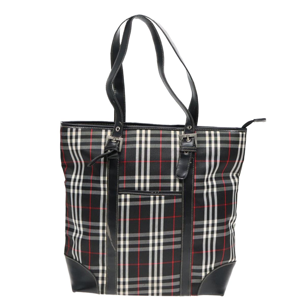 Burberry Nova Check Black Canvas Shoulder Bag (Pre-Owned) Size ONE SIZE - 2 Thumbnail