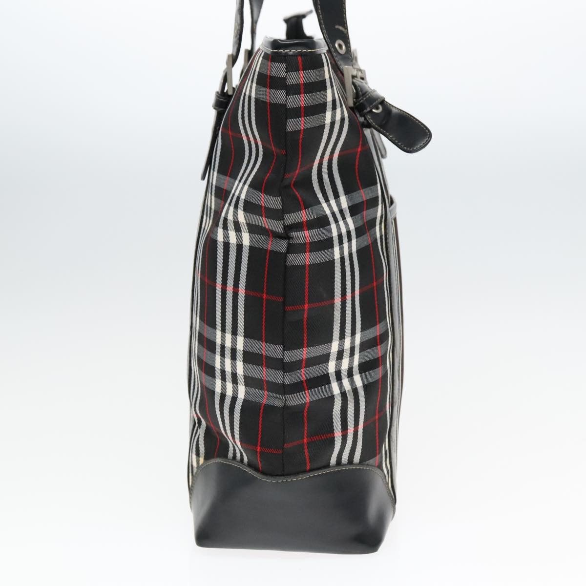 Burberry Nova Check Black Canvas Shoulder Bag (Pre-Owned) Size ONE SIZE - 4 Thumbnail