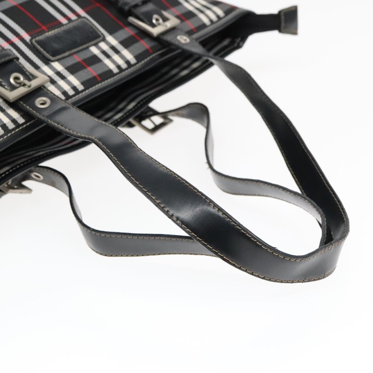 Burberry Nova Check Black Canvas Shoulder Bag (Pre-Owned) Size ONE SIZE - 5 Thumbnail