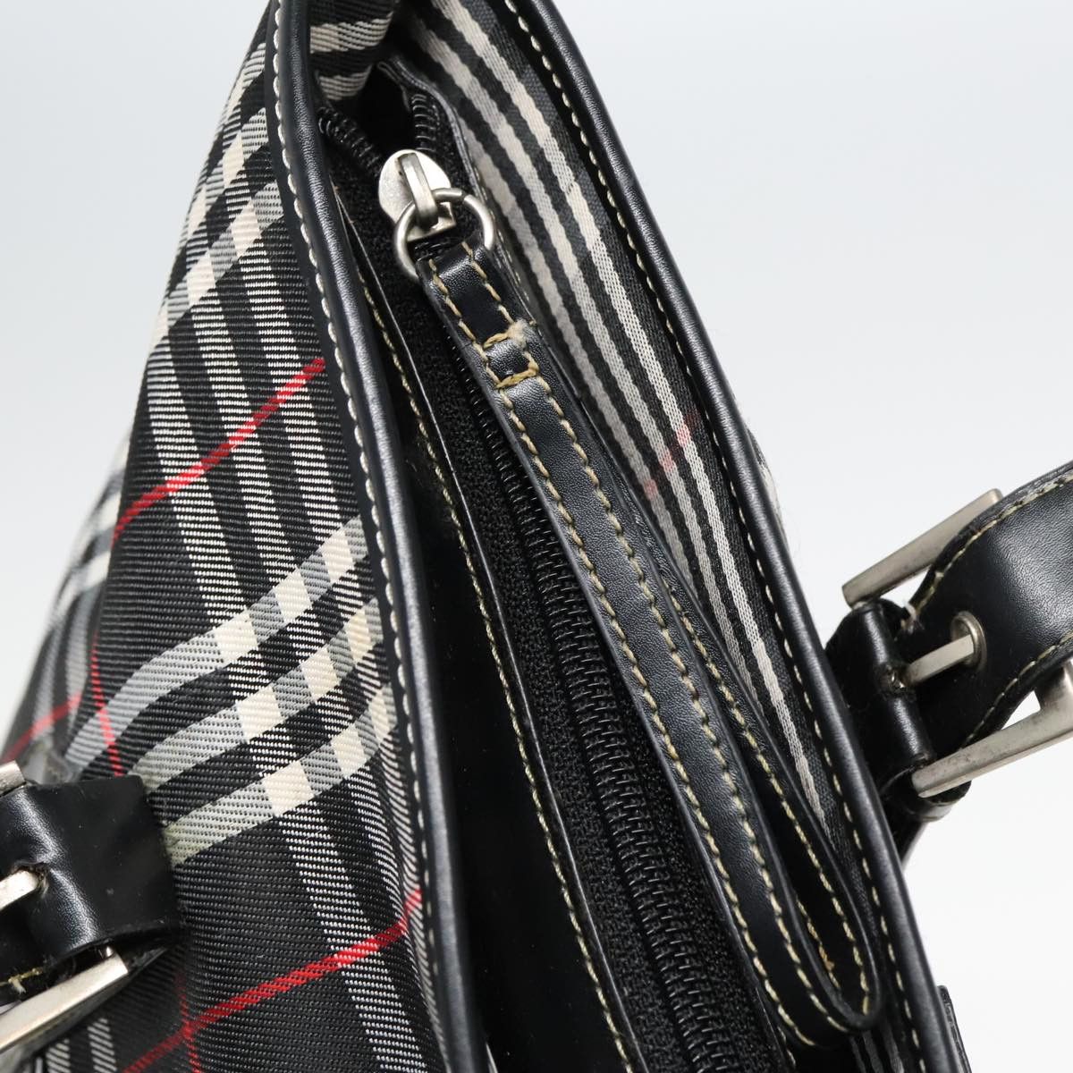Burberry Nova Check Black Canvas Shoulder Bag (Pre-Owned) Size ONE SIZE - 11 Thumbnail