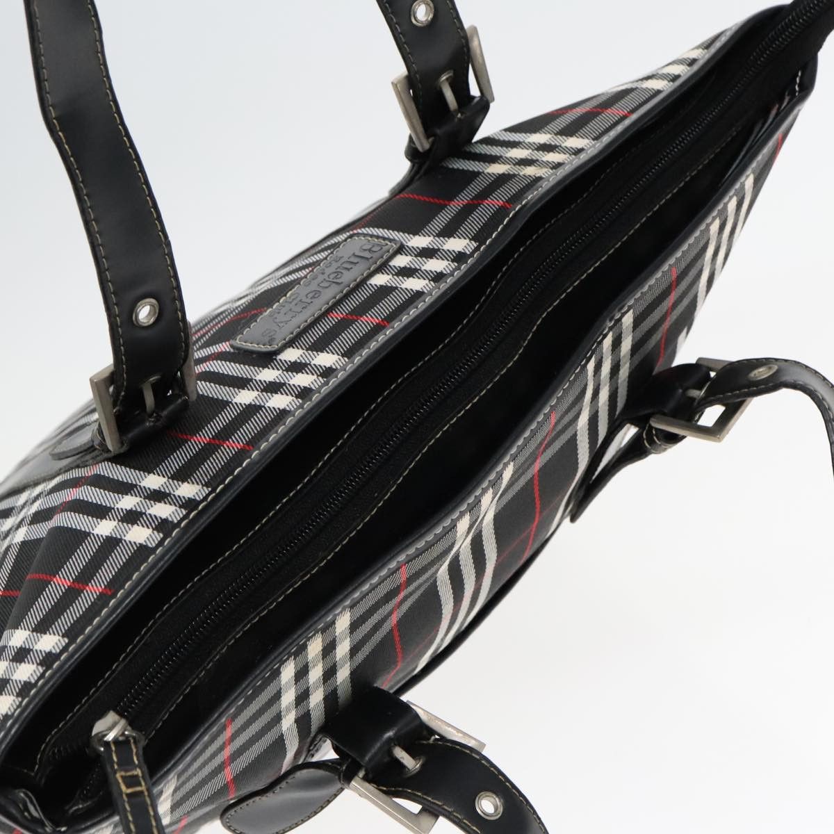 Burberry Nova Check Black Canvas Shoulder Bag (Pre-Owned) Size ONE SIZE - 15 Thumbnail