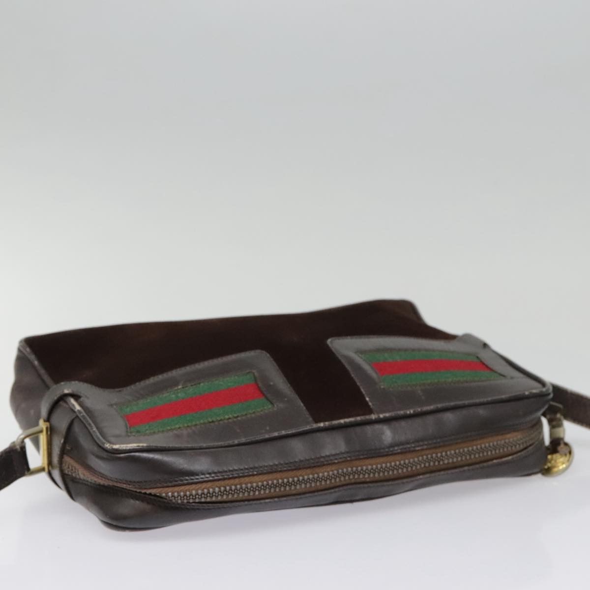 Gucci Sherry Brown Suede Shoulder Bag (Pre-Owned) Size ONE SIZE - 18 Thumbnail