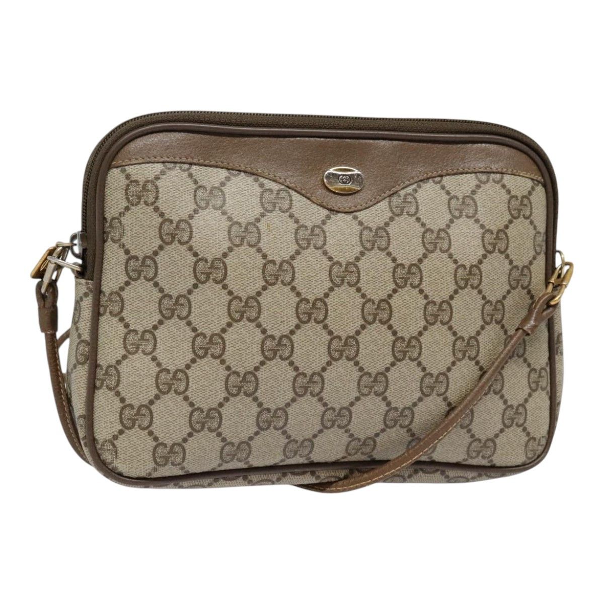 Gucci Beige Canvas Shoulder Bag (Pre-Owned) Size ONE SIZE - 16 Thumbnail