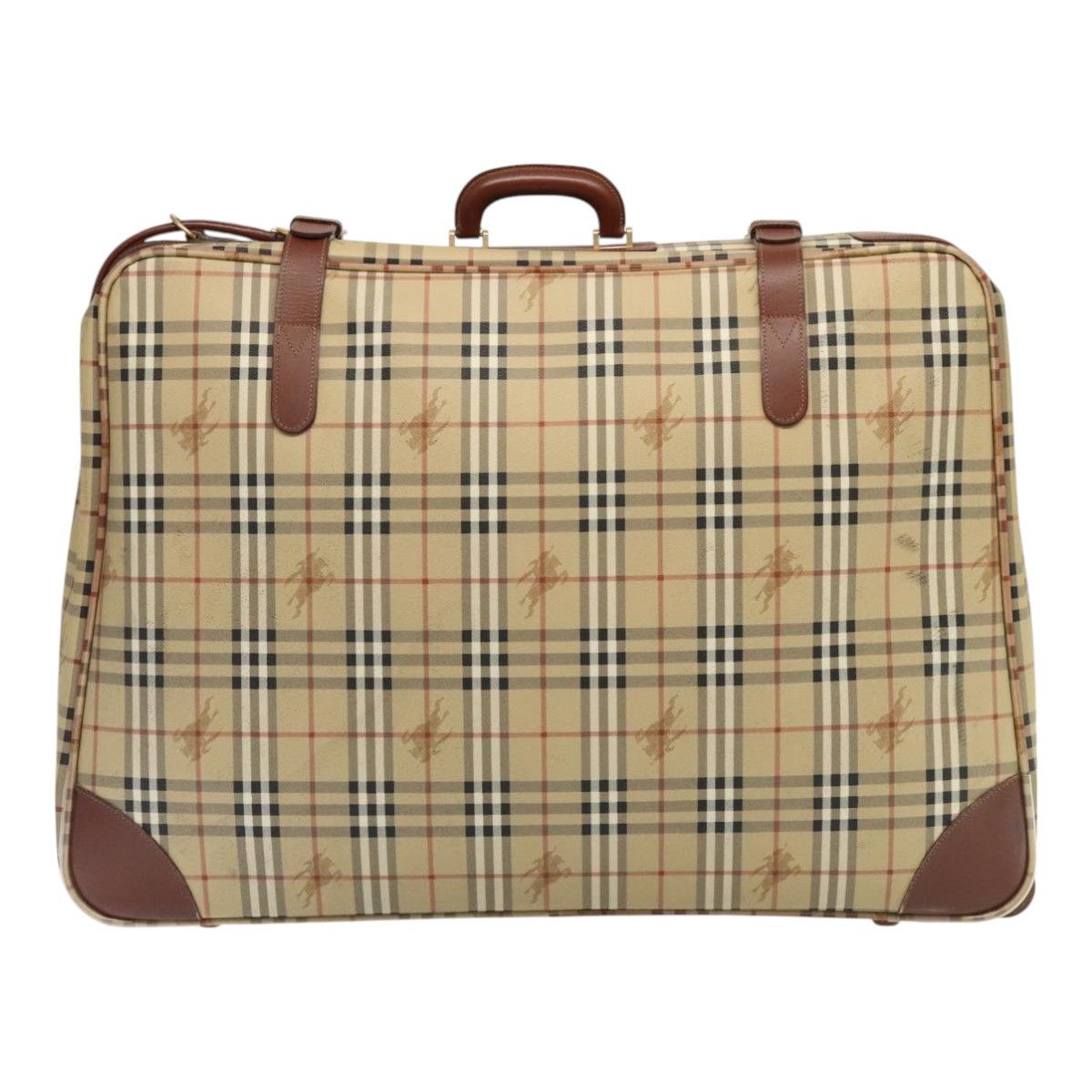 Burberry Nova Check Beige Canvas Travel Bag (Pre-Owned) Size ONE SIZE - 2 Thumbnail
