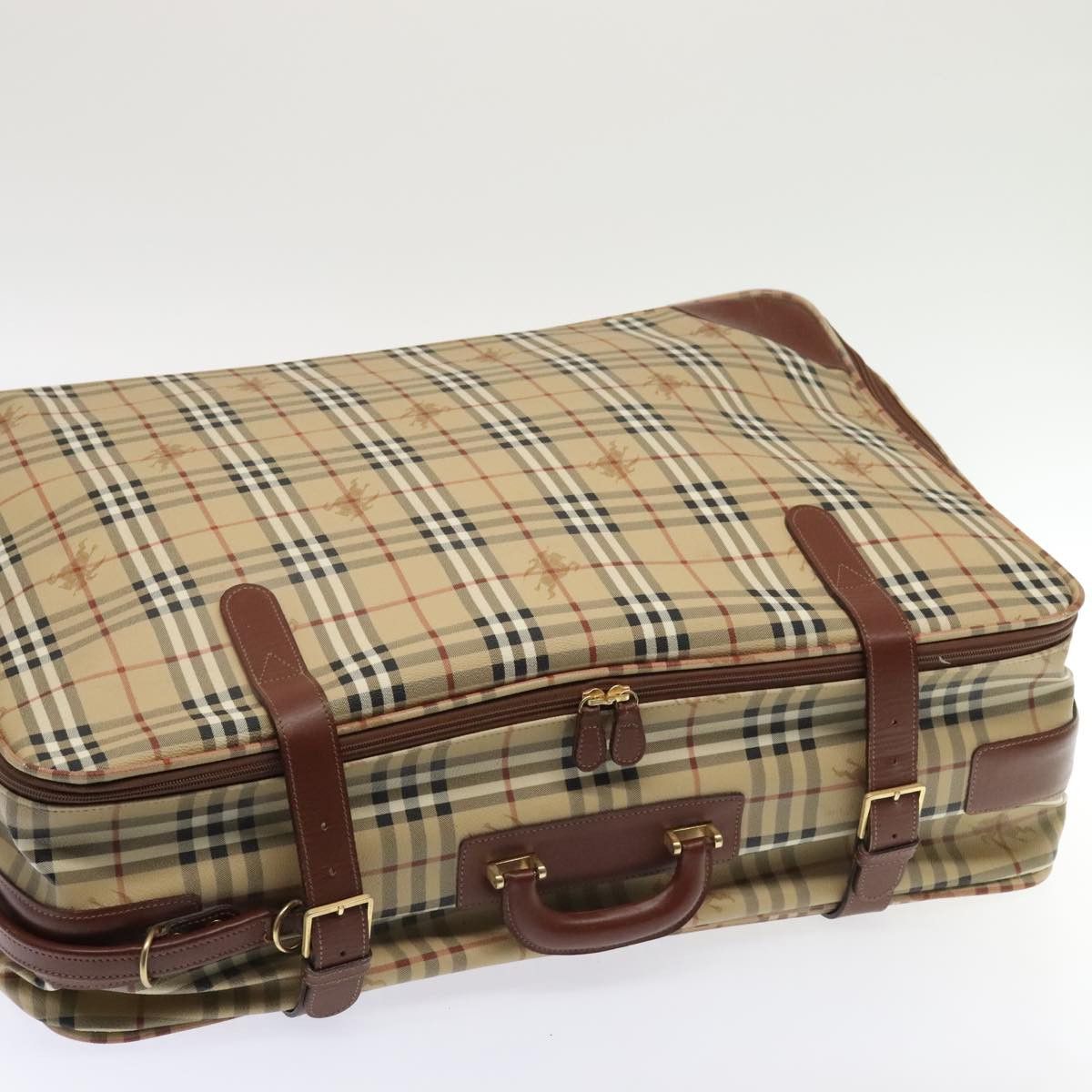 Burberry Nova Check Beige Canvas Travel Bag (Pre-Owned) Size ONE SIZE - 15 Thumbnail