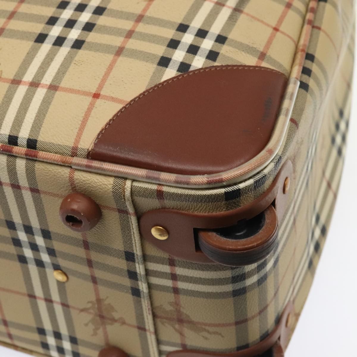 Burberry Nova Check Beige Canvas Travel Bag (Pre-Owned) Size ONE SIZE - 9 Thumbnail