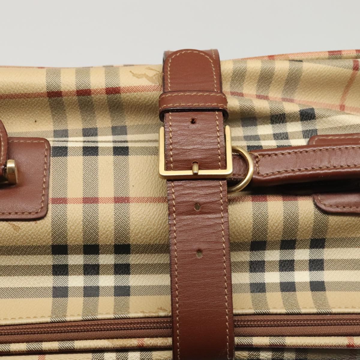 Burberry Nova Check Beige Canvas Travel Bag (Pre-Owned) Size ONE SIZE - 11 Thumbnail