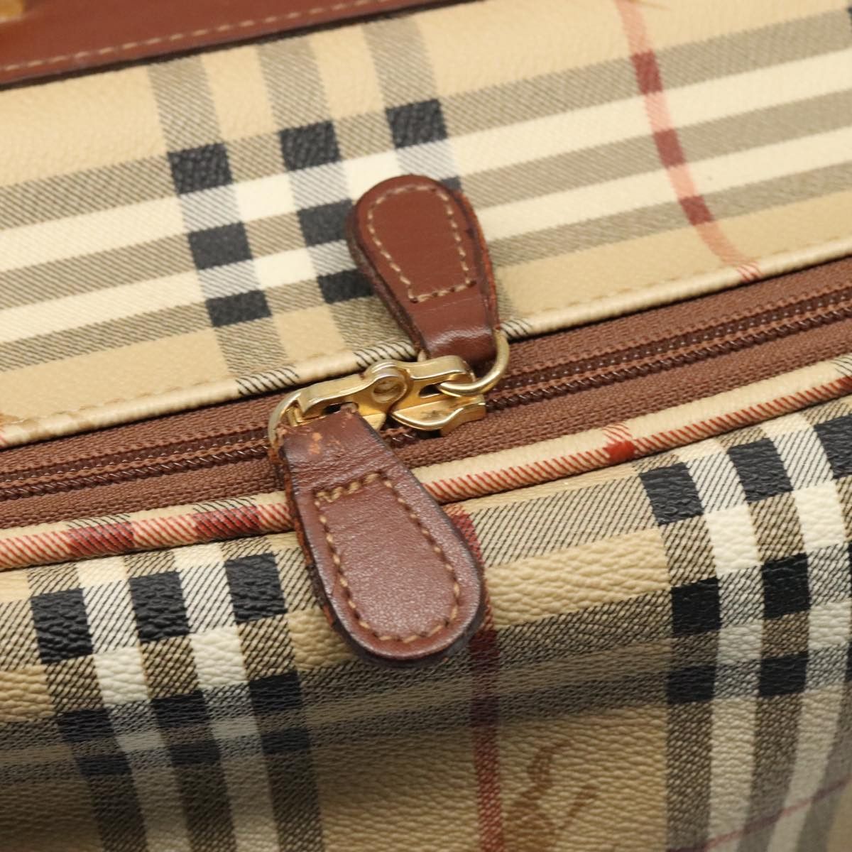 Burberry Nova Check Beige Canvas Travel Bag (Pre-Owned) Size ONE SIZE - 12 Thumbnail