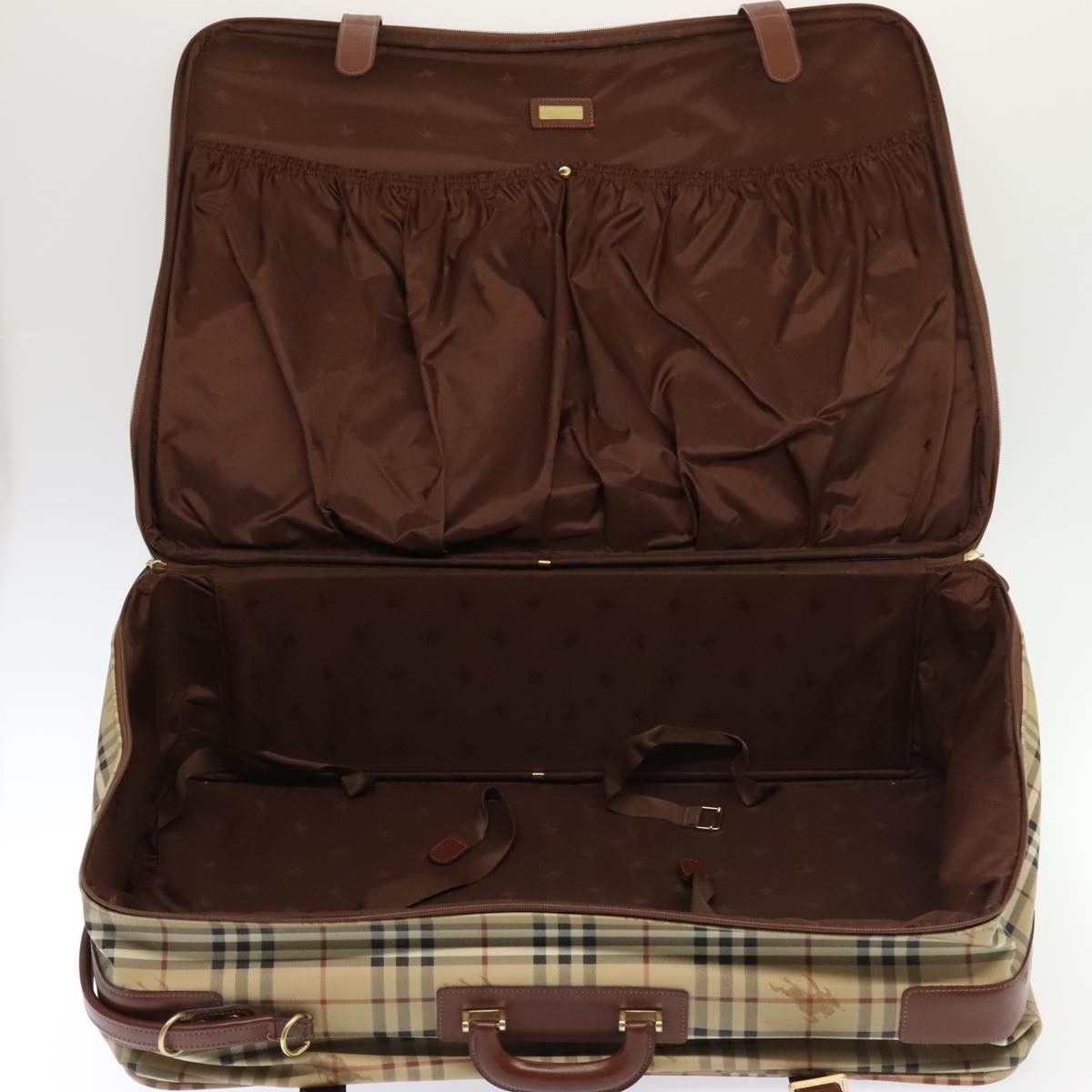 Burberry Nova Check Beige Canvas Travel Bag (Pre-Owned) Size ONE SIZE - 13 Thumbnail
