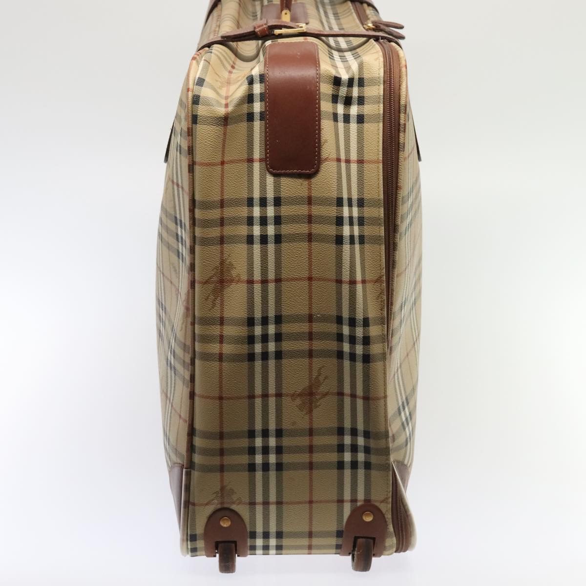Burberry Nova Check Beige Canvas Travel Bag (Pre-Owned) Size ONE SIZE - 4 Thumbnail