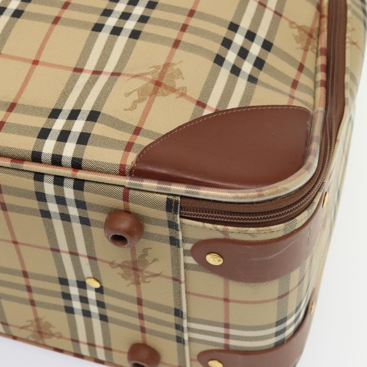 Burberry Nova Check Beige Canvas Travel Bag (Pre-Owned) Size ONE SIZE - 8 Thumbnail