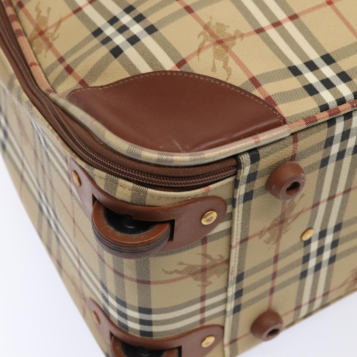 Burberry Nova Check Beige Canvas Travel Bag (Pre-Owned) Size ONE SIZE - 10 Thumbnail