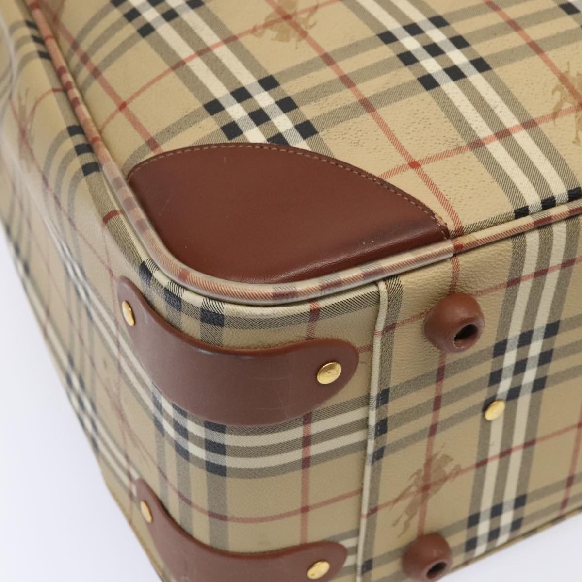 Burberry Nova Check Beige Canvas Travel Bag (Pre-Owned) Size ONE SIZE - 7 Thumbnail