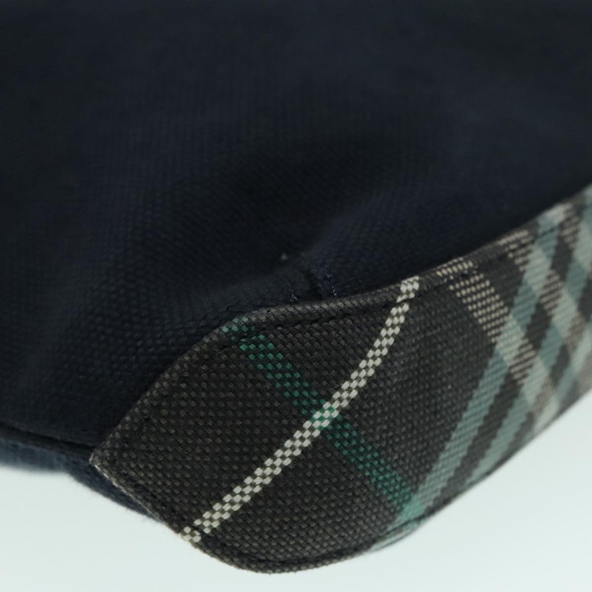 Burberry Nova Check Navy Canvas Shoulder Bag (Pre-Owned) Size ONE SIZE - 8 Thumbnail