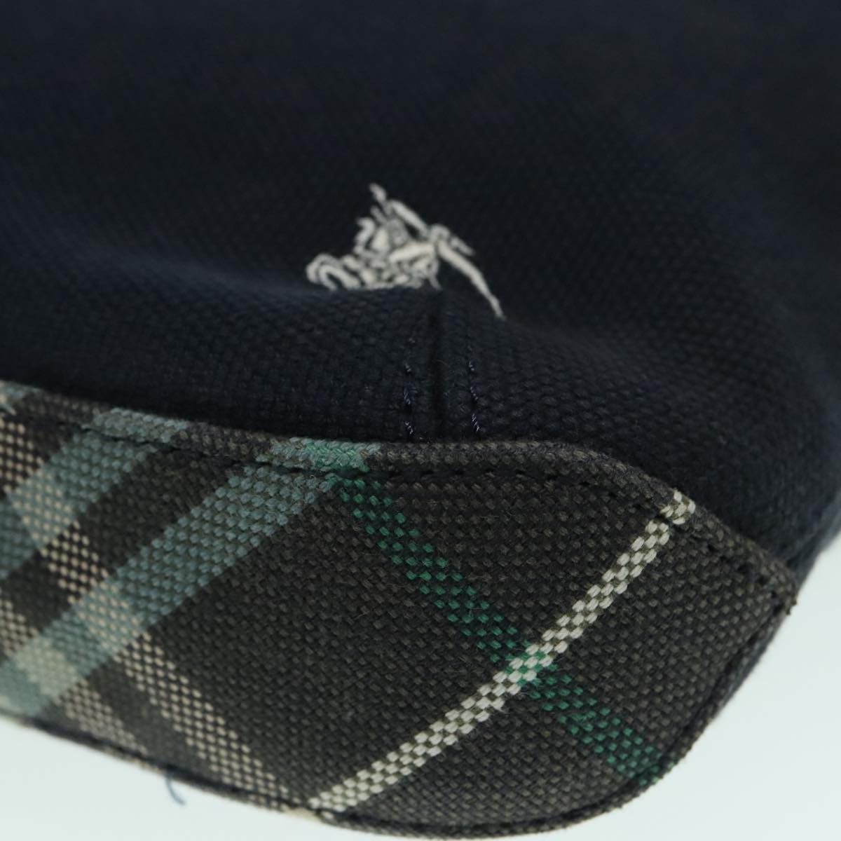 Burberry Nova Check Navy Canvas Shoulder Bag (Pre-Owned) Size ONE SIZE - 9 Thumbnail