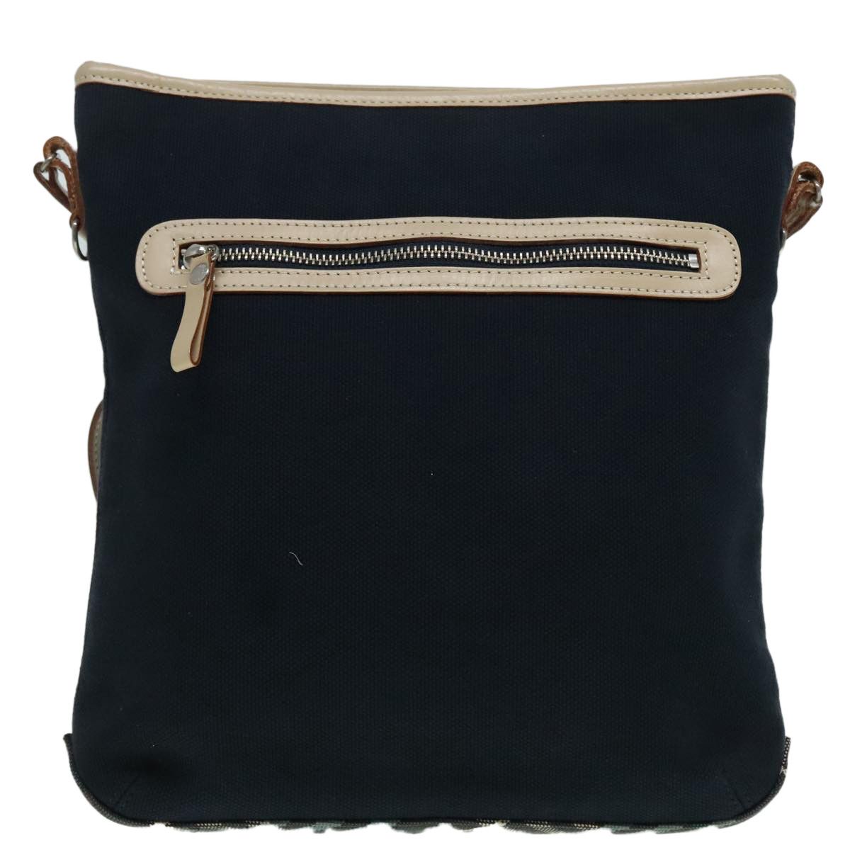 Burberry Nova Check Navy Canvas Shoulder Bag (Pre-Owned) Size ONE SIZE - 2 Thumbnail