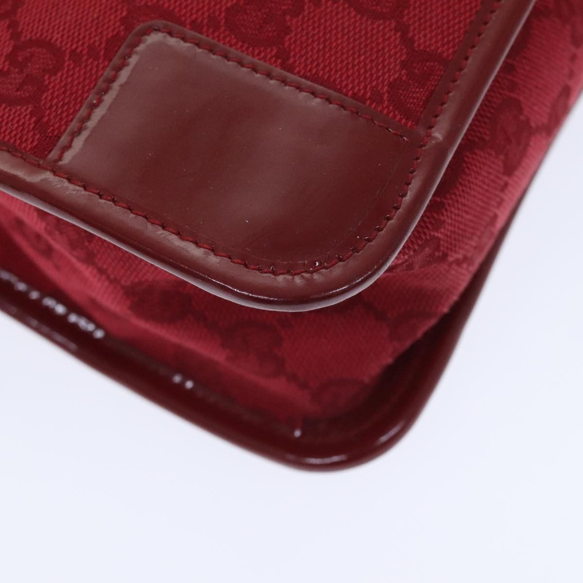 Gucci Pequin Red Canvas Handbag (Pre-Owned) Size ONE SIZE - 7 Thumbnail