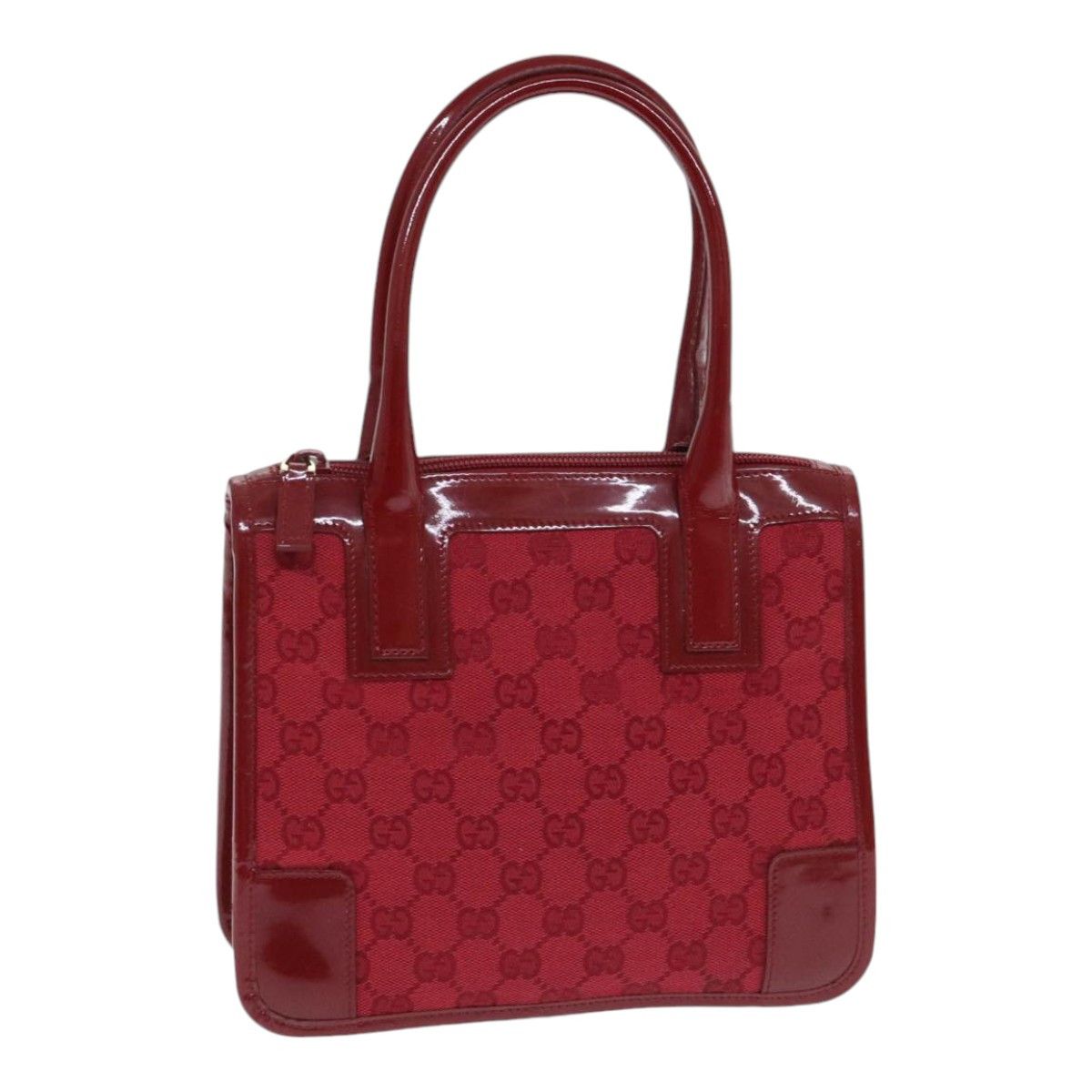 Gucci Pequin Red Canvas Handbag (Pre-Owned) Size ONE SIZE - 17 Thumbnail