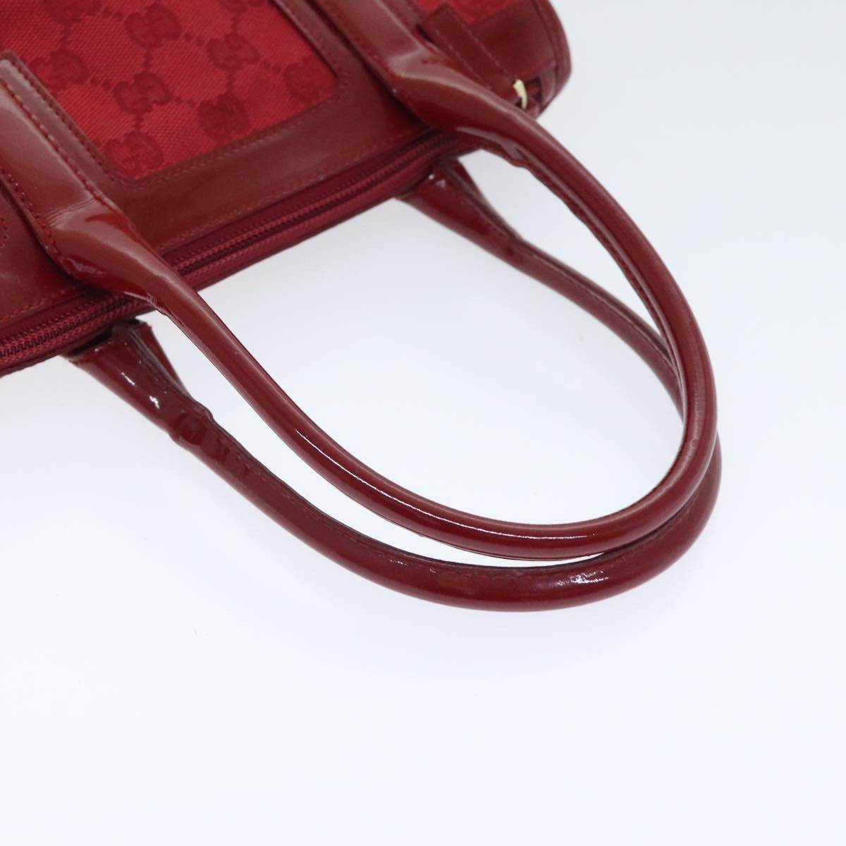 Gucci Pequin Red Canvas Handbag (Pre-Owned) Size ONE SIZE - 5 Thumbnail