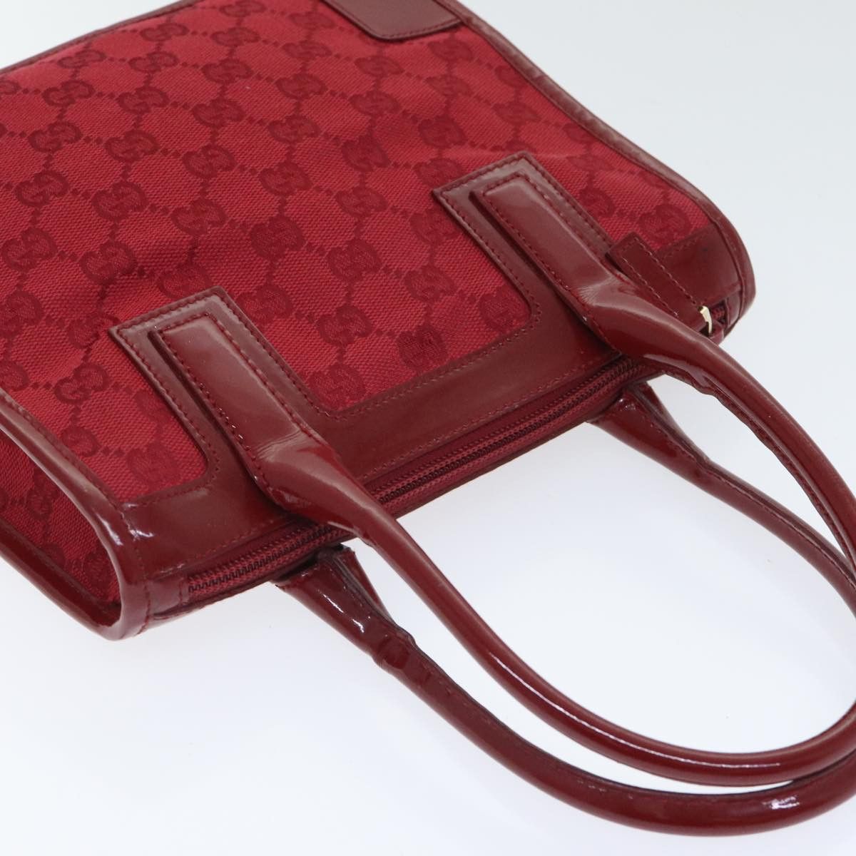 Gucci Pequin Red Canvas Handbag (Pre-Owned) Size ONE SIZE - 16 Thumbnail