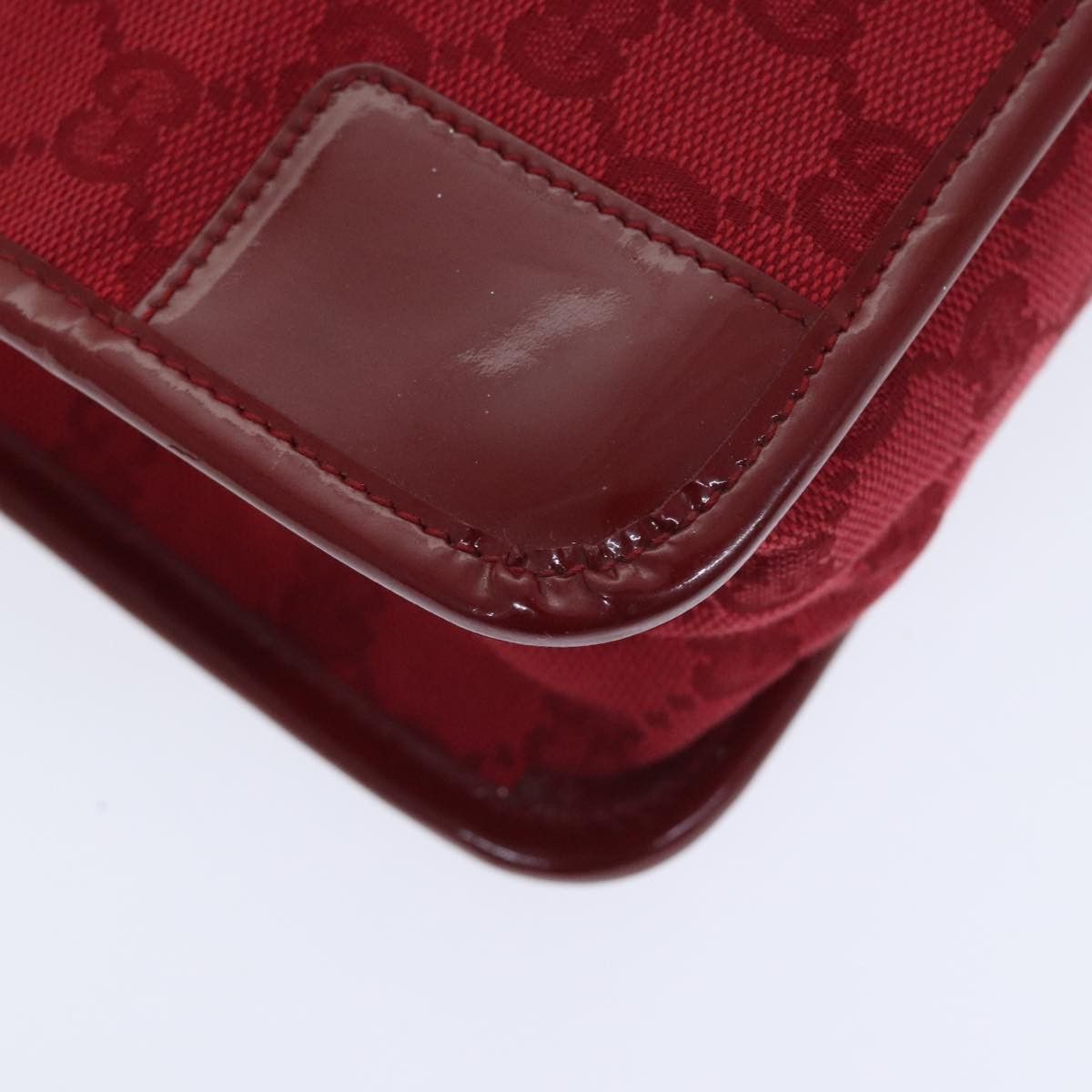Gucci Pequin Red Canvas Handbag (Pre-Owned) Size ONE SIZE - 9 Thumbnail