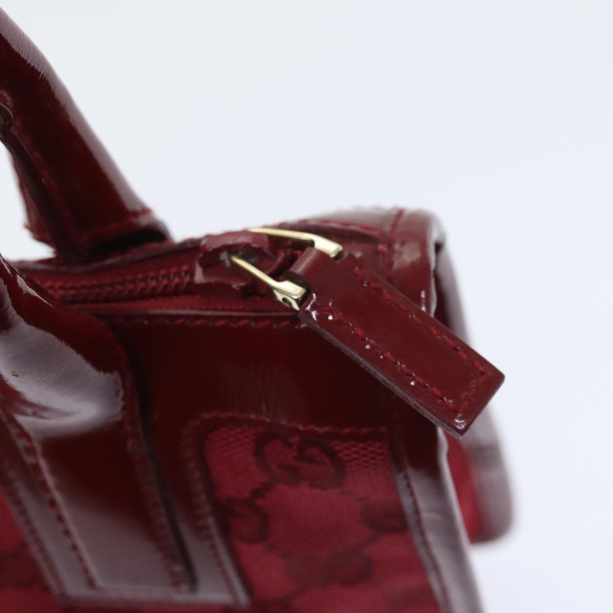 Gucci Pequin Red Canvas Handbag (Pre-Owned) Size ONE SIZE - 11 Thumbnail