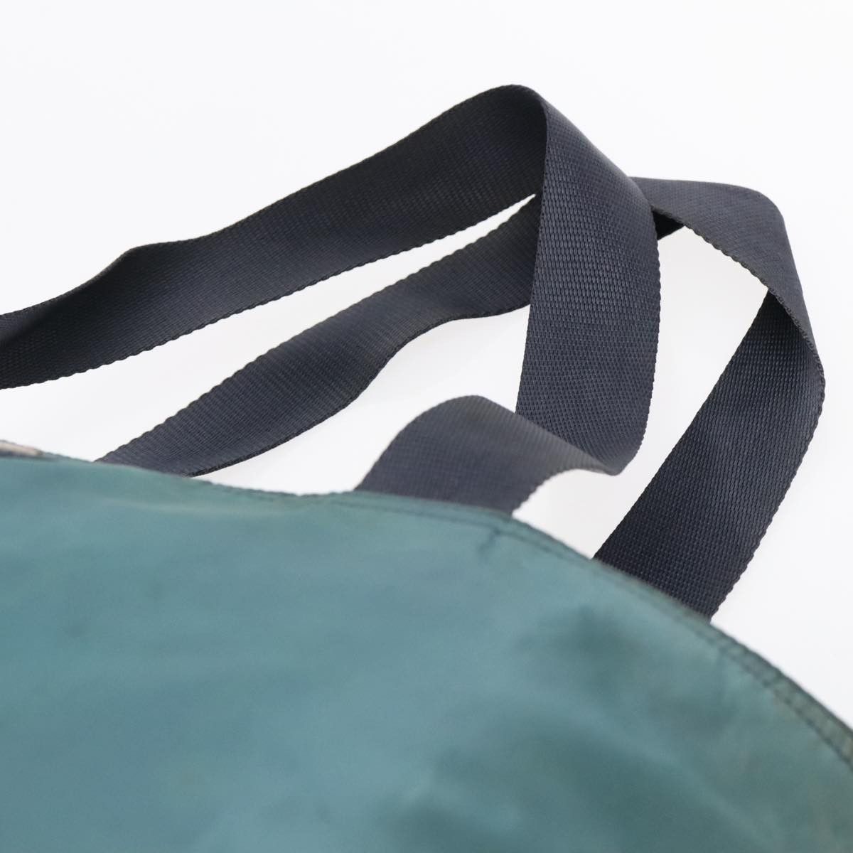 Prada Triangle Logo Blue Synthetic Tote Bag (Pre-Owned) Size ONE SIZE - 6 Thumbnail