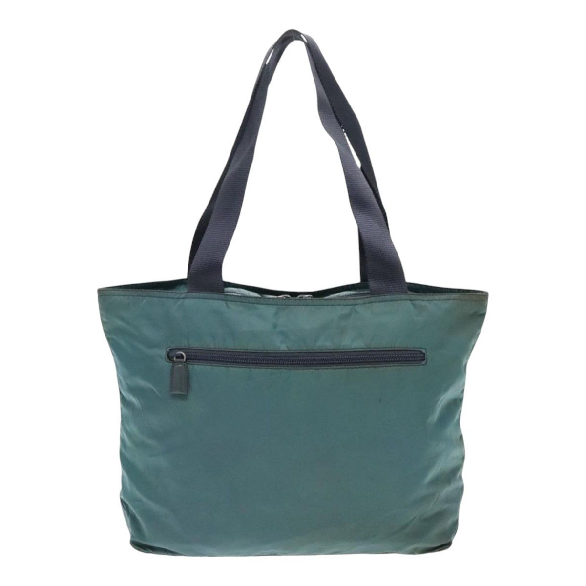 Prada Triangle Logo Blue Synthetic Tote Bag (Pre-Owned) Size ONE SIZE - 2 Thumbnail
